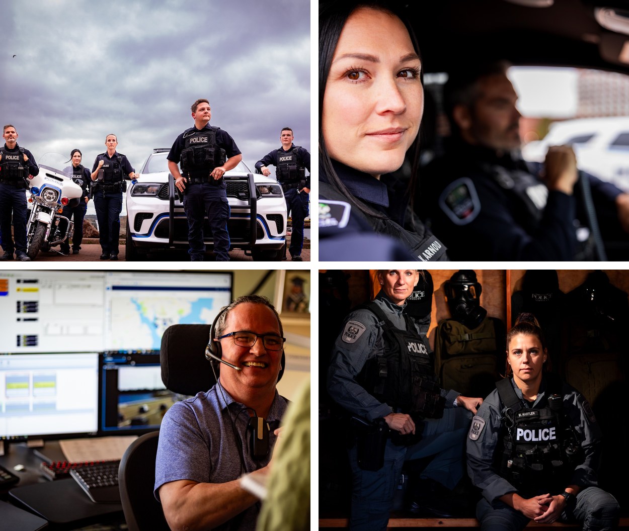 Charlottetown Police Photography Photography of Charlottetown Police officers and dispatch staff by Lake Design