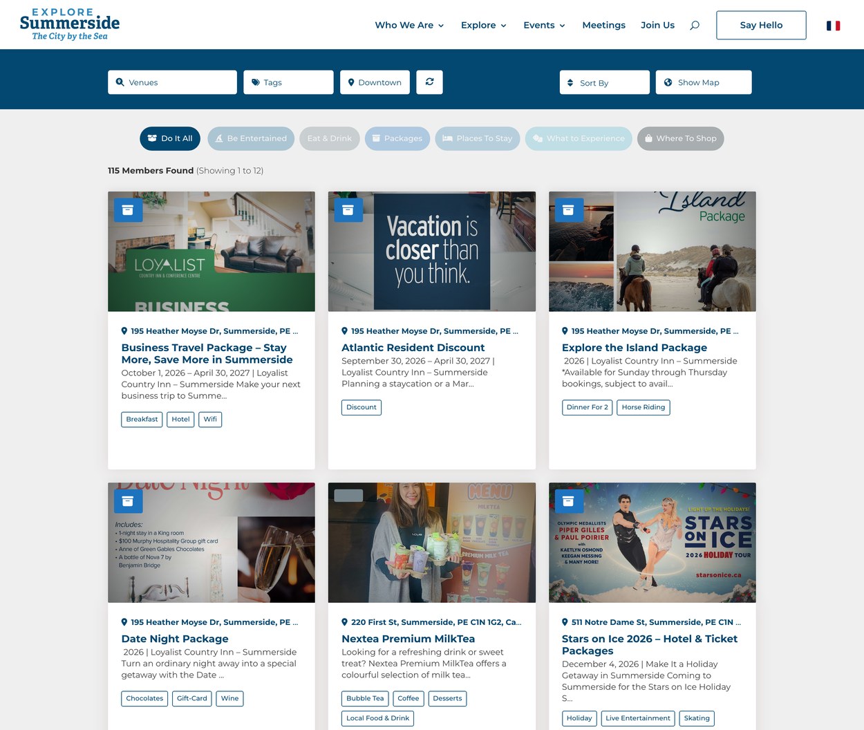 Explore Summerside Member Listings Explore Summerside listings of member businesses, packages and offers with category filters